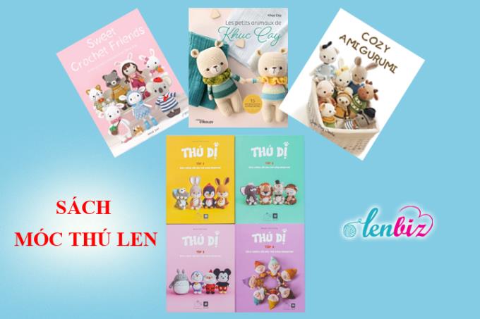 Có vô vàn hướng dẫn móc thú bông len trên mạng nhưng cảm giác “sướng mê tơi” khi cầm trên tay một cuốn sách dạy móc thú len là không thể quên được. Bạn có tò mò những cuốn sách dạy móc thú bông len chị em lenbiz nào cũng muốn sở hữu không? Cùng Lenbiz.vn điểm danh xem nhé!
