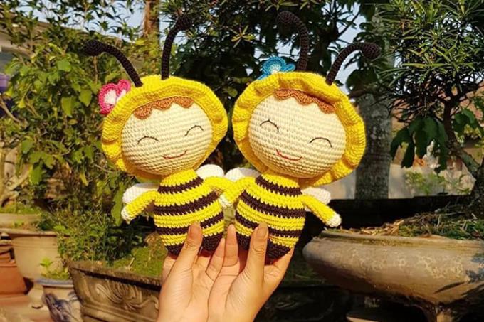 Tự tay móc bé ong vàng cute làm quà tặng bé yêu - free pattern của Anan_amilove