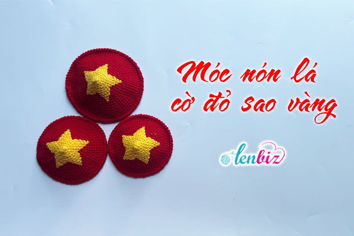 Chart móc nón lá cờ đỏ sao vàng phiên bản mới