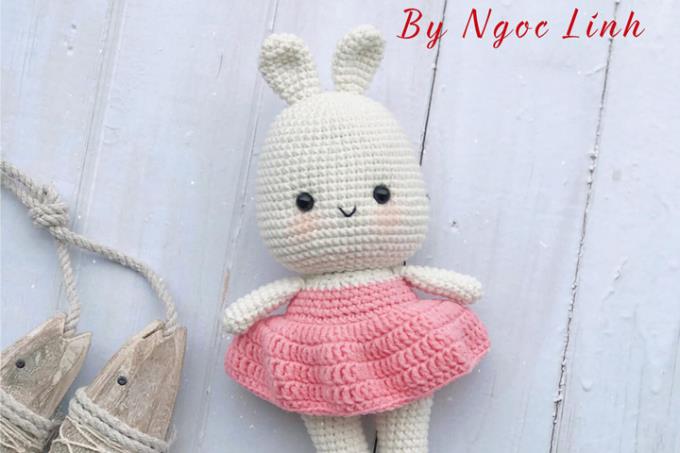 Iu thiệt iu mẫu móc bé thỏ Nina dễ thương của tác giả Ngọc Linh
