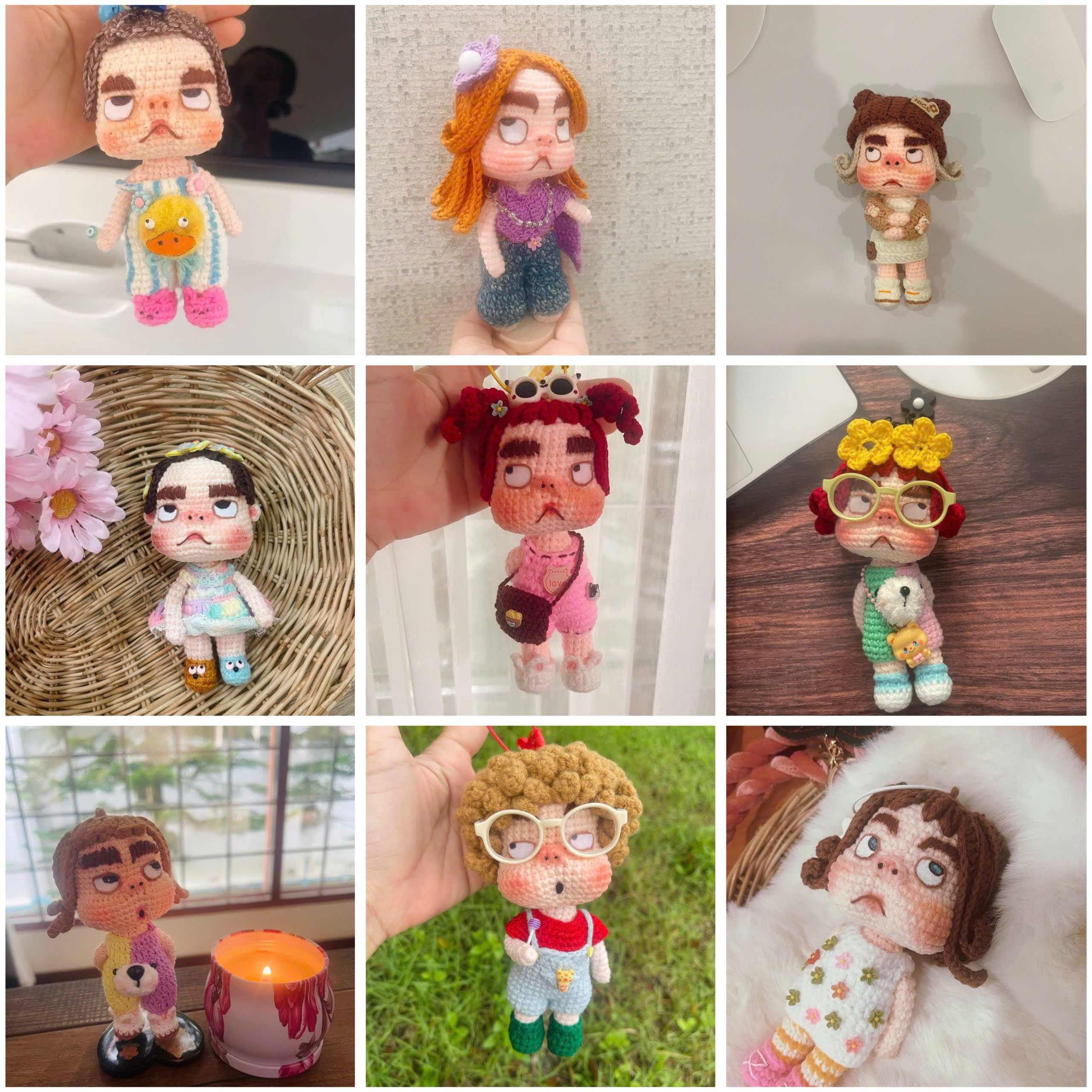 Nếu bạn là tín đồ móc búp bê len, chắc chắn dạo gần đây bạn đã bắt gặp hình ảnh những cô nàng mặt cau có nhưng cực kỳ đáng yêu – đó chính là “Moody Girl”, mẫu búp bê len đang làm mưa làm gió trong cộng đồng lenbiz Việt và quốc tế.